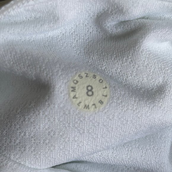 Lululemon Real Quick Short *Perforated 3.5" in Jasmine White Multi Size 8 - Picture 2 of 9